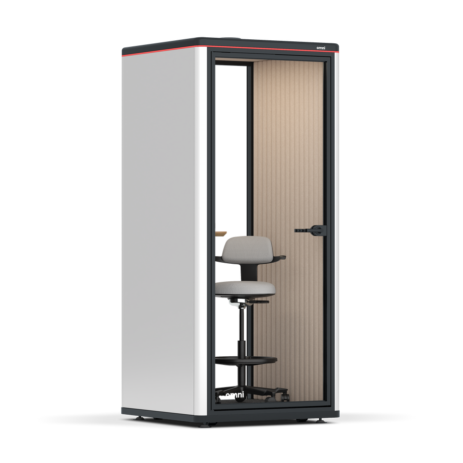 Omni One Prateleira de Dispositivo Ajustável / BrancoRAL Branco Puro / #a18e7e