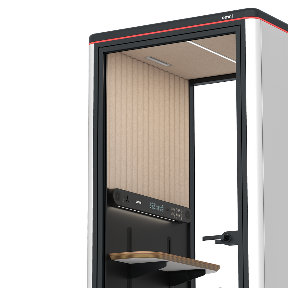 Omni One Prateleira de Dispositivo Ajustável / BrancoRAL Branco Puro / #a18e7e