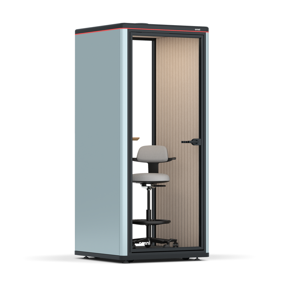 Omni One Prateleira de Dispositivo Estática / RAL Azul Cinza / #a18e7e