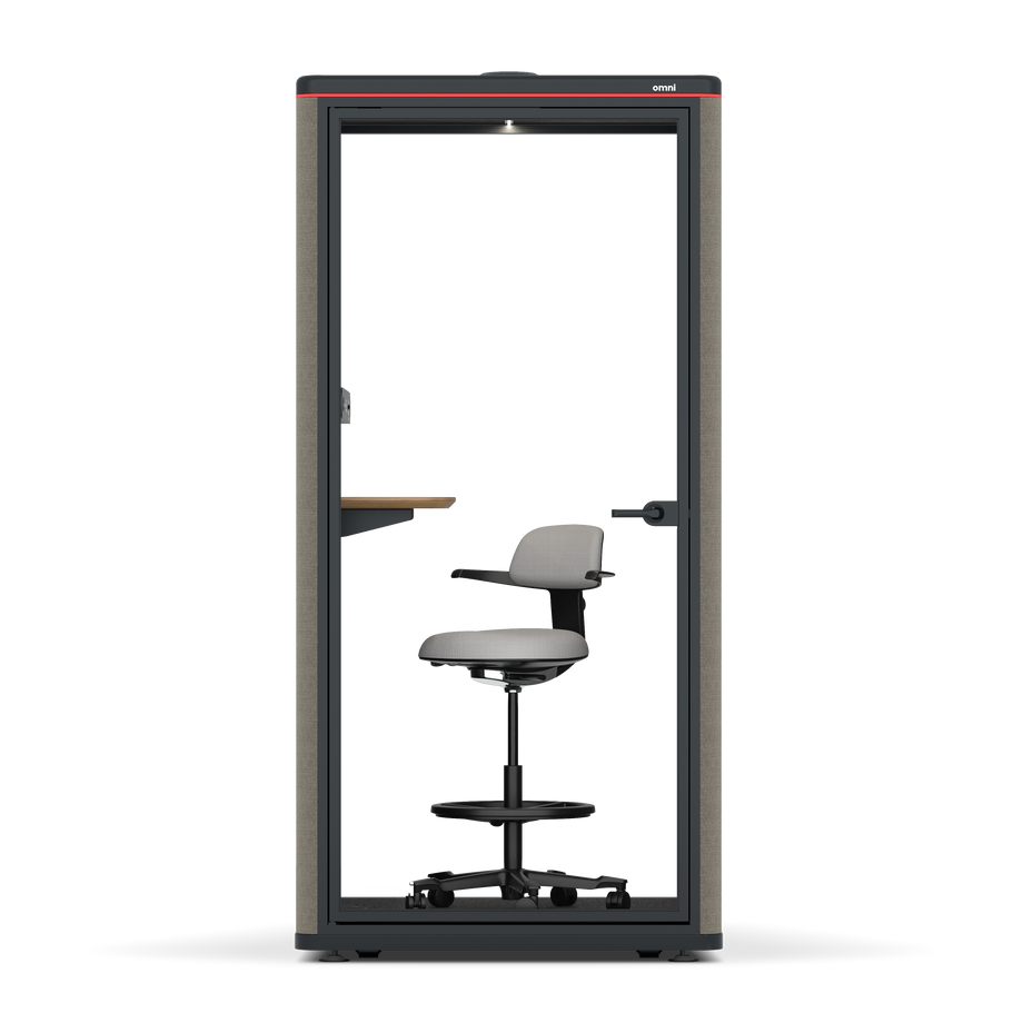 Omni One PlusStatic Device Shelf / Gabriel Medley Ocean Pebble / #6d6c69