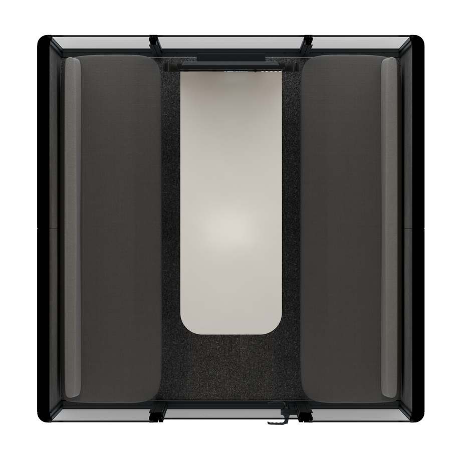 Omni Seis Sofá (+ Suporte para Monitor) / Gabriel Medley Ocean Pebble / #615f5d