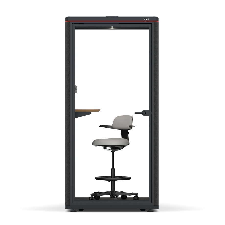 Omni One PlusStatic Device Shelf / Gabriel Medley Black / #6d6c69