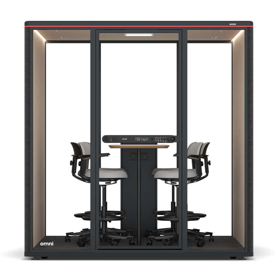 Omni Seis Mesa de Reunião de Balcão / Gabriel Medley Black / #a18e7e