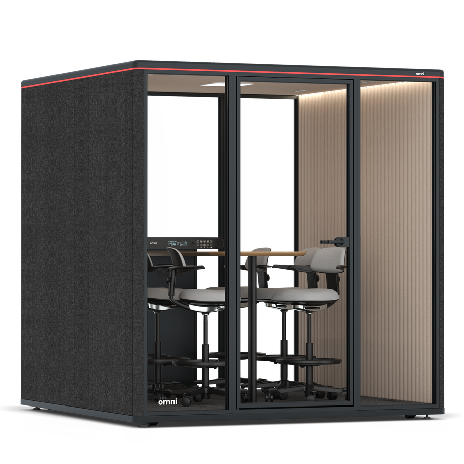 Omni Seis Mesa de Reunião de Balcão / Gabriel Medley Black / #a18e7e