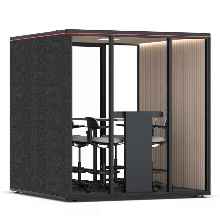 Omni Seis Mesa de Reunião de Balcão / Gabriel Medley Black / #a18e7e