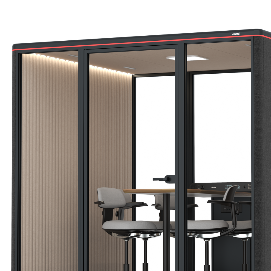Omni Seis Mesa de Reunião de Balcão / Gabriel Medley Black / #a18e7e