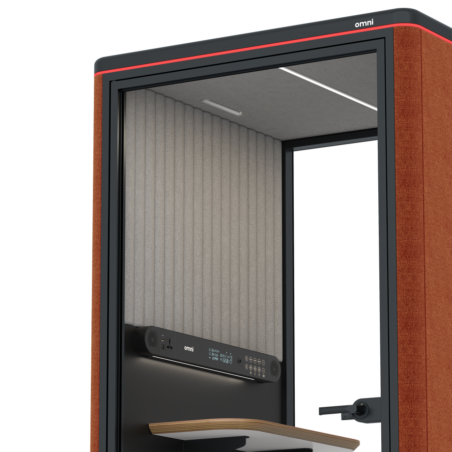 Omni One PlusStatic Device Shelf / Bloody Orange / #6d6c69