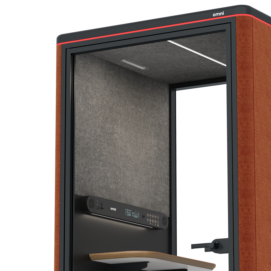 Omni One PlusStatic Device Shelf / Bloody Orange / #615f5d