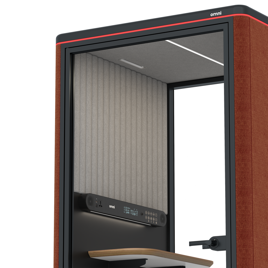 Omni One PlusStatic Device Shelf / Gabriel Medley Deep Rouge / #6d6c69