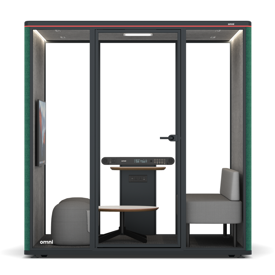 Omni Seis Lounge / Gabriel Medley Forest Green / #a49f98