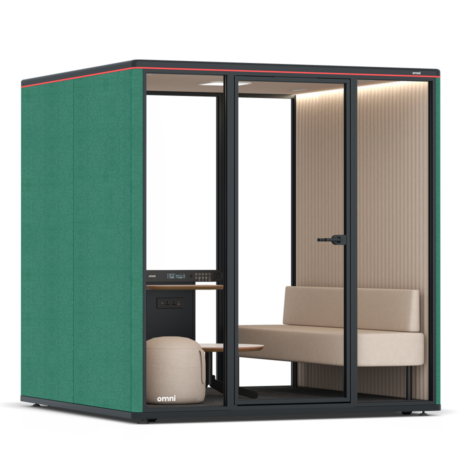 Omni Seis Lounge / Gabriel Medley Forest Green / #a18e7e