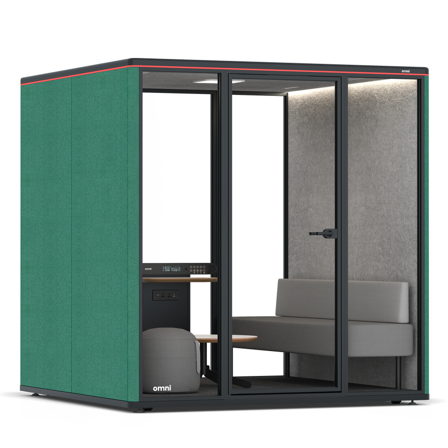 Omni Seis Lounge / Gabriel Medley Forest Green / #a49f98