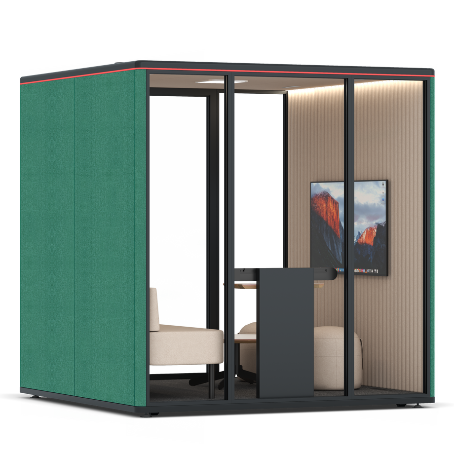 Omni Seis Lounge / Gabriel Medley Forest Green / #a18e7e