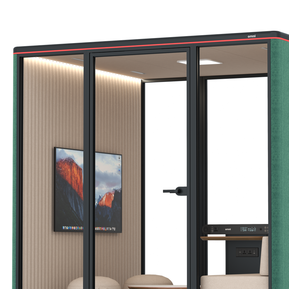 Omni Seis Lounge / Gabriel Medley Forest Green / #a18e7e