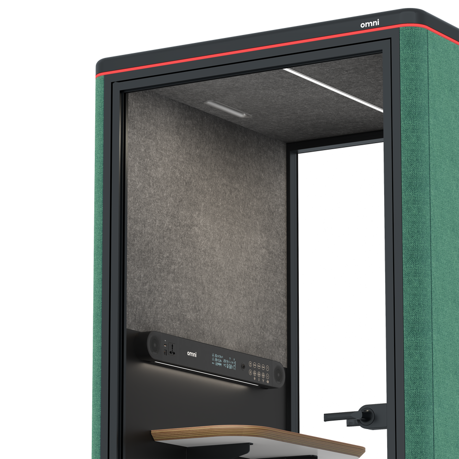 Omni One PlusStatic Device Shelf / Gabriel Medley Forest Green / #615f5d