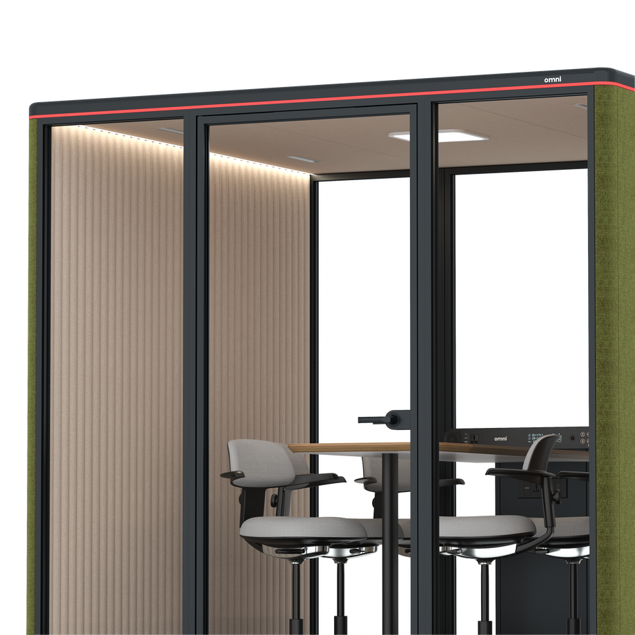 Omni Seis Mesa de Reunião de Balcão / Gabriel Medley Meadow Green / #a18e7e