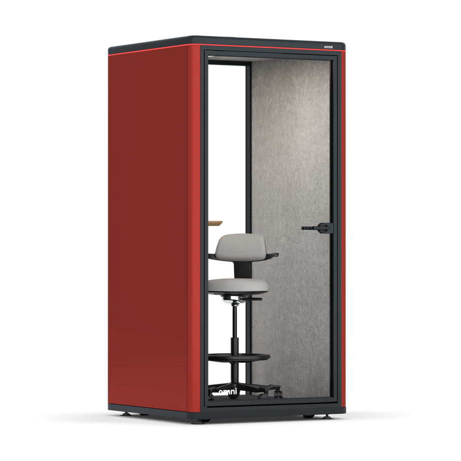 Omni One PlusStatic Device Shelf / RAL Tomato Red / #a49f98