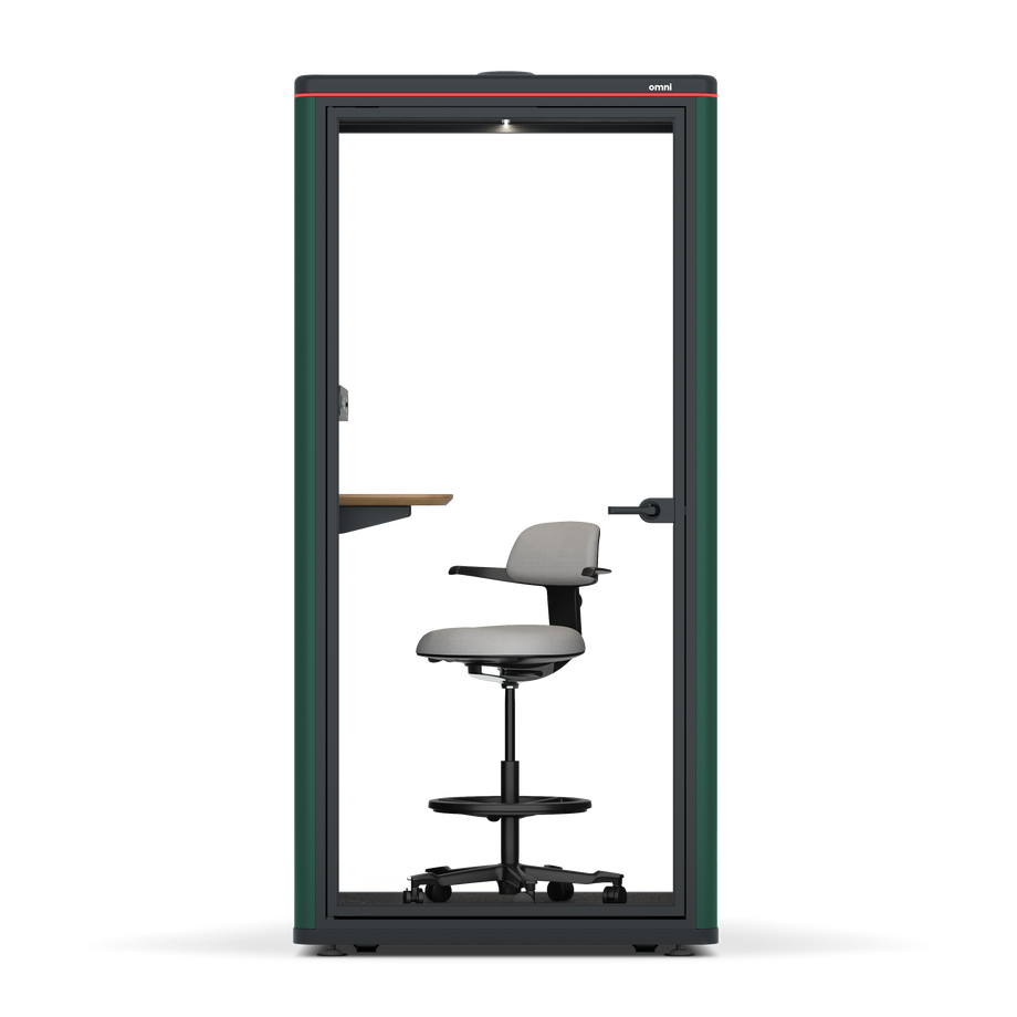 Omni One PlusStatic Device Shelf / RAL Moss Green / #615f5d