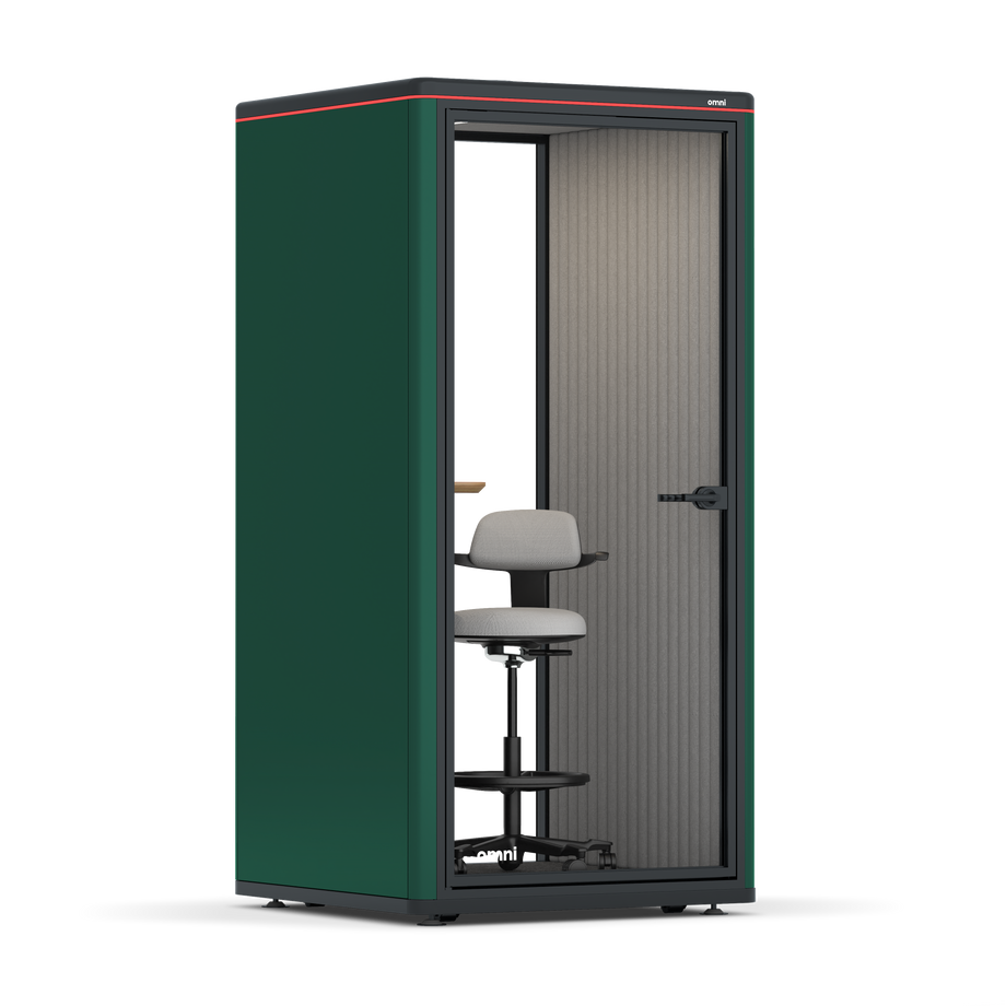 Omni One PlusStatic Device Shelf / RAL Moss Green / #6d6c69