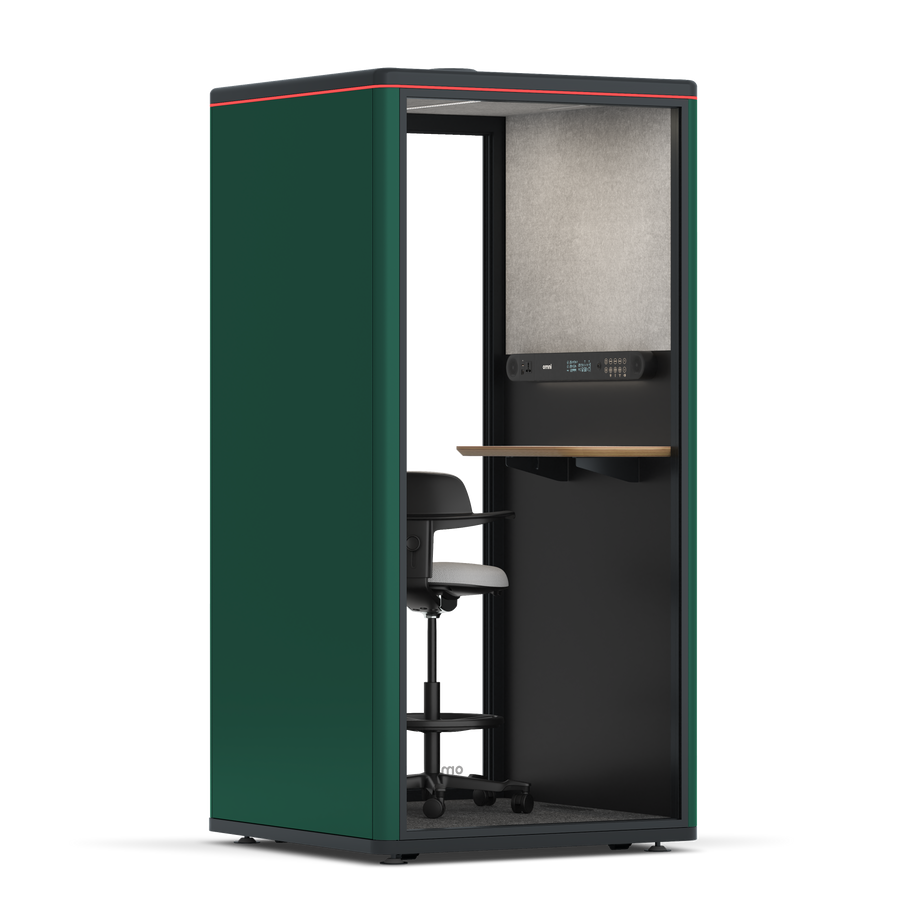 Omni One PlusStatic Device Shelf / RAL Moss Green / #a49f98