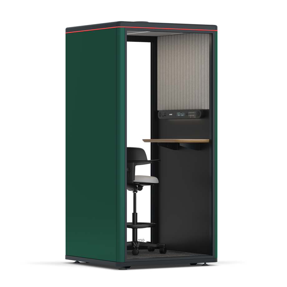Omni One PlusStatic Device Shelf / RAL Moss Green / #6d6c69