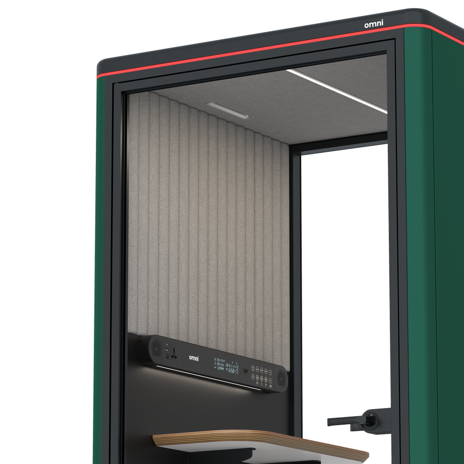 Omni One PlusStatic Device Shelf / RAL Moss Green / #6d6c69