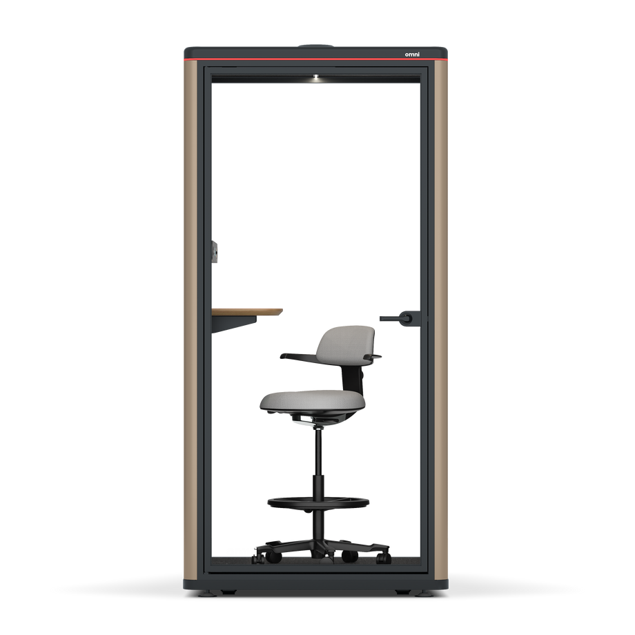 Omni One PlusStatic Device Shelf / RAL Grey Beige / #615f5d