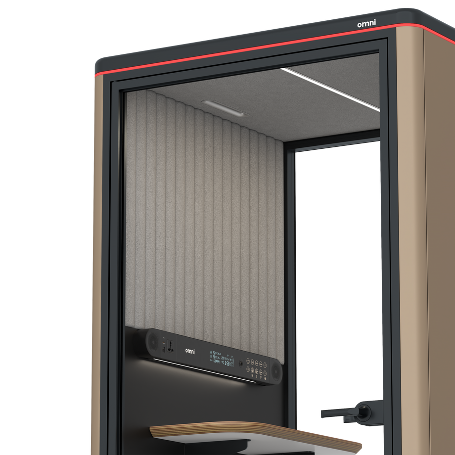 Omni One PlusStatic Device Shelf / RAL Grey Beige / #6d6c69
