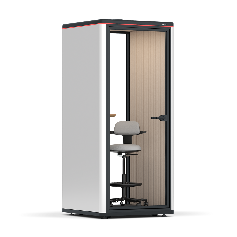 Omni One Prateleira de Dispositivo Estática / BrancoRAL Branco Puro / #a18e7e
