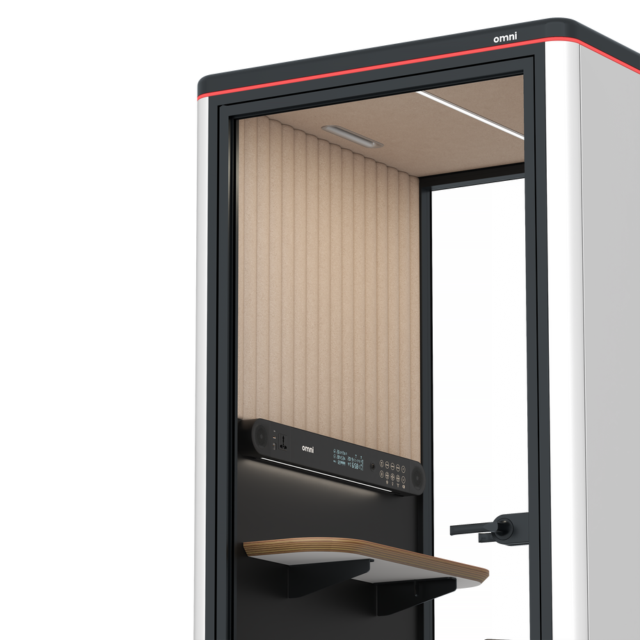 Omni One Prateleira de Dispositivo Estática / BrancoRAL Branco Puro / #a18e7e