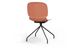 Aarhus Eiffel Chair by Quell Design – a modern Scandinavian-style chair in coral with a sculpted polypropylene shell and iconic “Eiffel” steel rod base in powder-coated finish. The contoured ergonomic seat and minimalist frame combine strength, elegance, and everyday functionality for contemporary dining, task, or educational spaces.