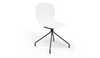 Aarhus Eiffel Chair by Quell Design – a modern Scandinavian-style chair in white with a sculpted polypropylene shell and iconic “Eiffel” steel rod base in powder-coated finish. The contoured ergonomic seat and minimalist frame combine strength, elegance, and everyday functionality for contemporary dining, task, or educational spaces.