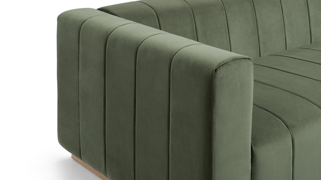 TheoTheo - Theo Three Seater Sofa, Seaglass Velvet