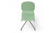 Aarhus Eiffel Chair by Quell Design – a modern Scandinavian-style chair in morandi green with a sculpted polypropylene shell and iconic “Eiffel” steel rod base in powder-coated finish. The contoured ergonomic seat and minimalist frame combine strength, elegance, and everyday functionality for contemporary dining, task, or educational spaces.
