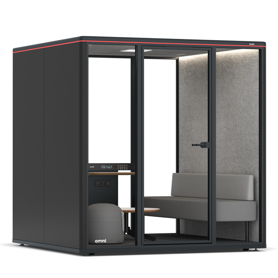 Omni Seis Lounge / RAL Black / #a49f98