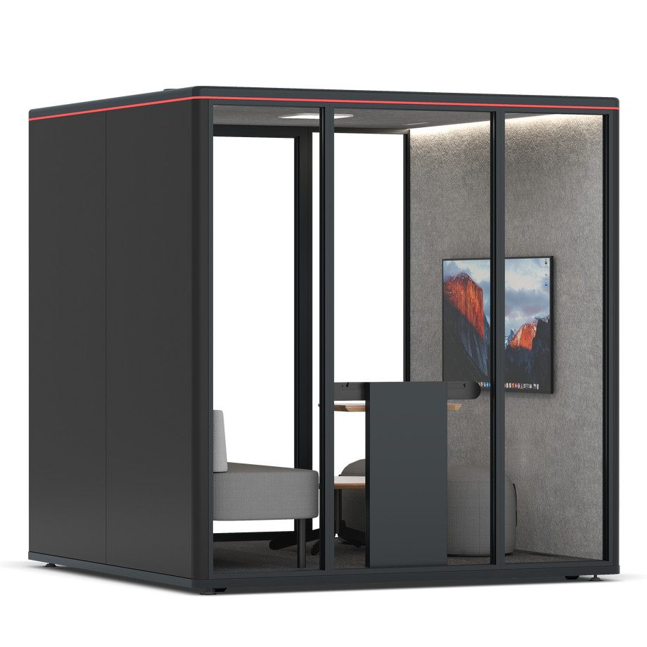 Omni Seis Lounge / RAL Black / #a49f98