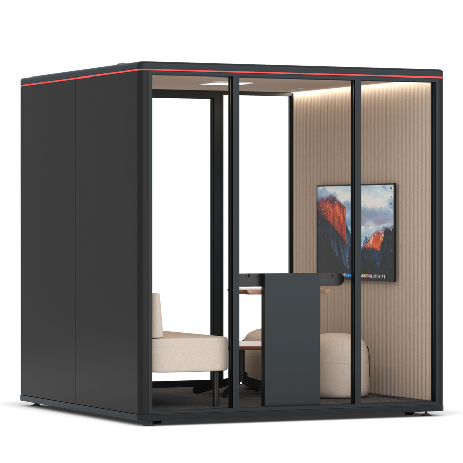 Omni Seis Lounge / RAL Black / #a18e7e