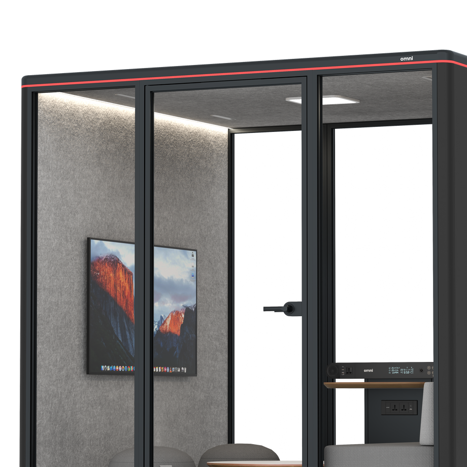 Omni Seis Lounge / RAL Black / #a49f98