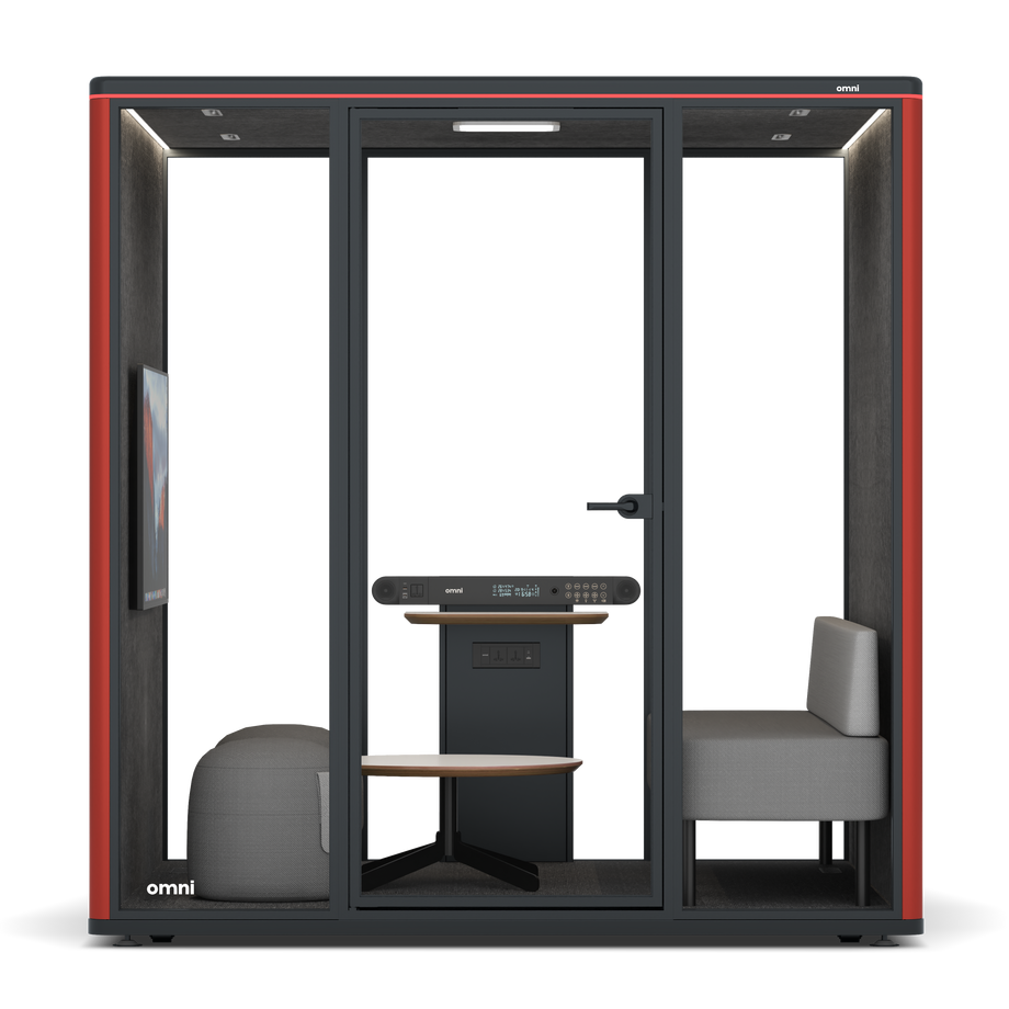 Omni Seis Lounge / RAL Tomato Red / #615f5d