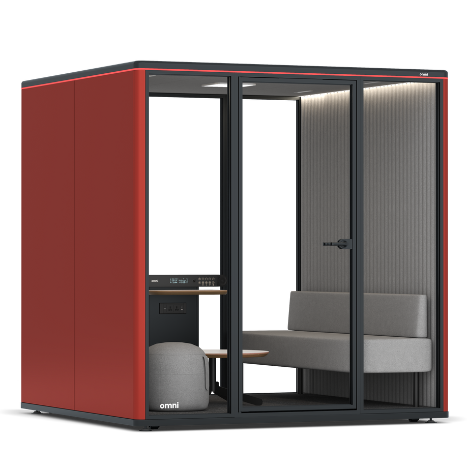 Omni Seis Lounge / RAL Tomato Red / #6d6c69