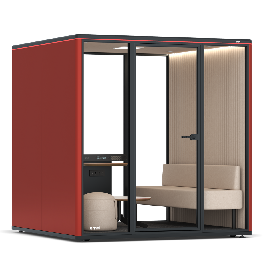 Omni Seis Lounge / RAL Tomato Red / #a18e7e