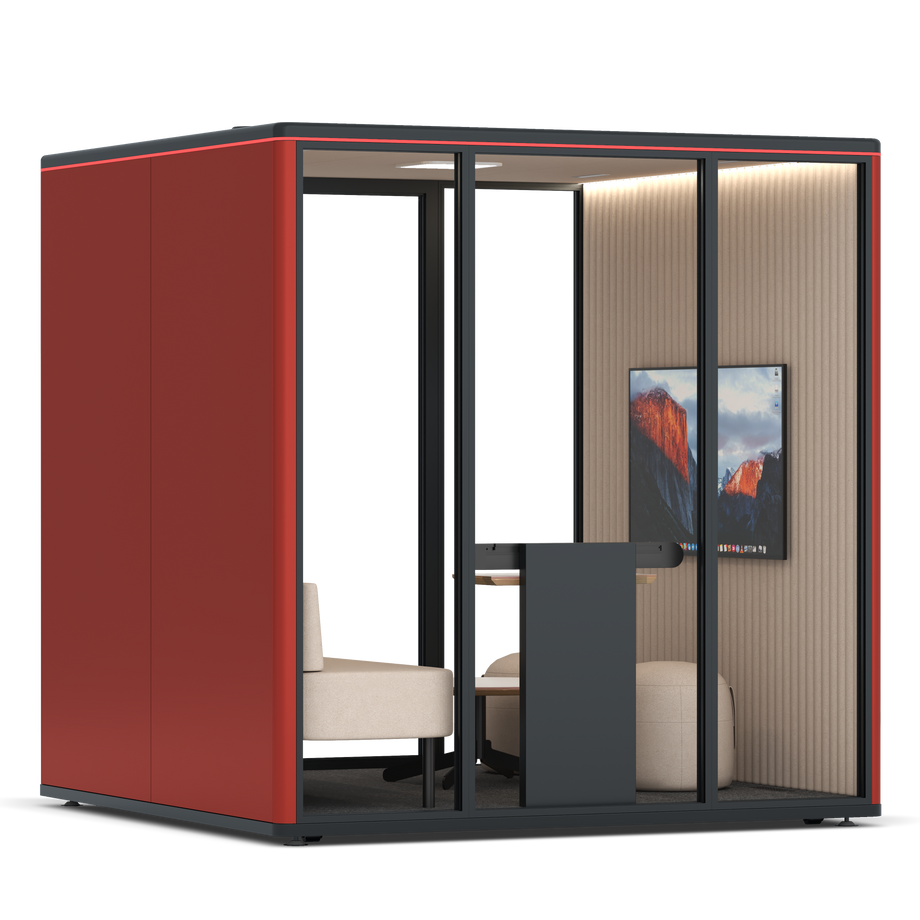 Omni Seis Lounge / RAL Tomato Red / #a18e7e