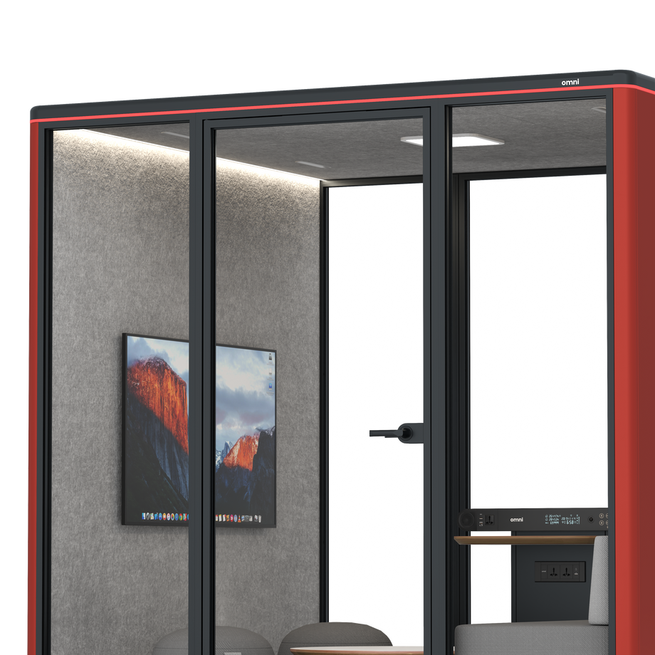 Omni Seis Lounge / RAL Tomato Red / #a49f98
