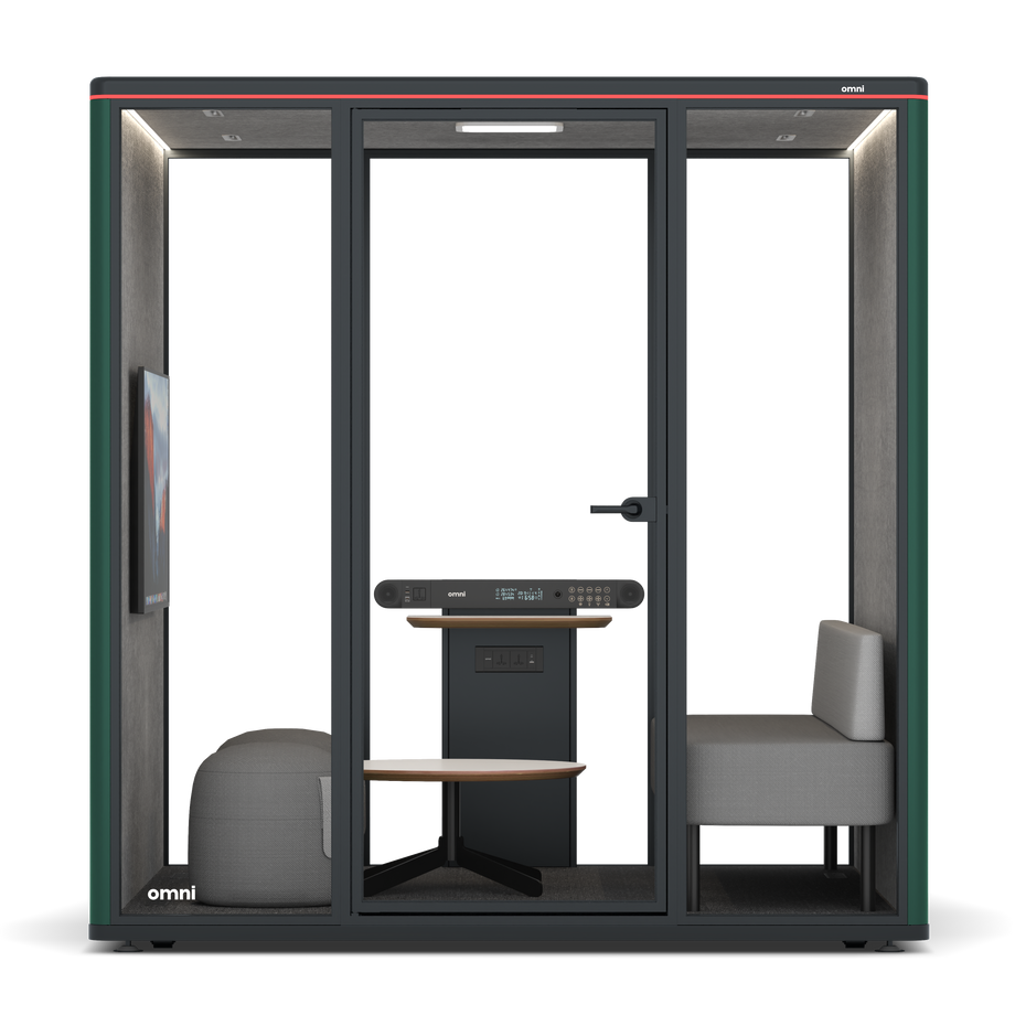 Omni Seis Lounge / RAL Moss Green / #a49f98