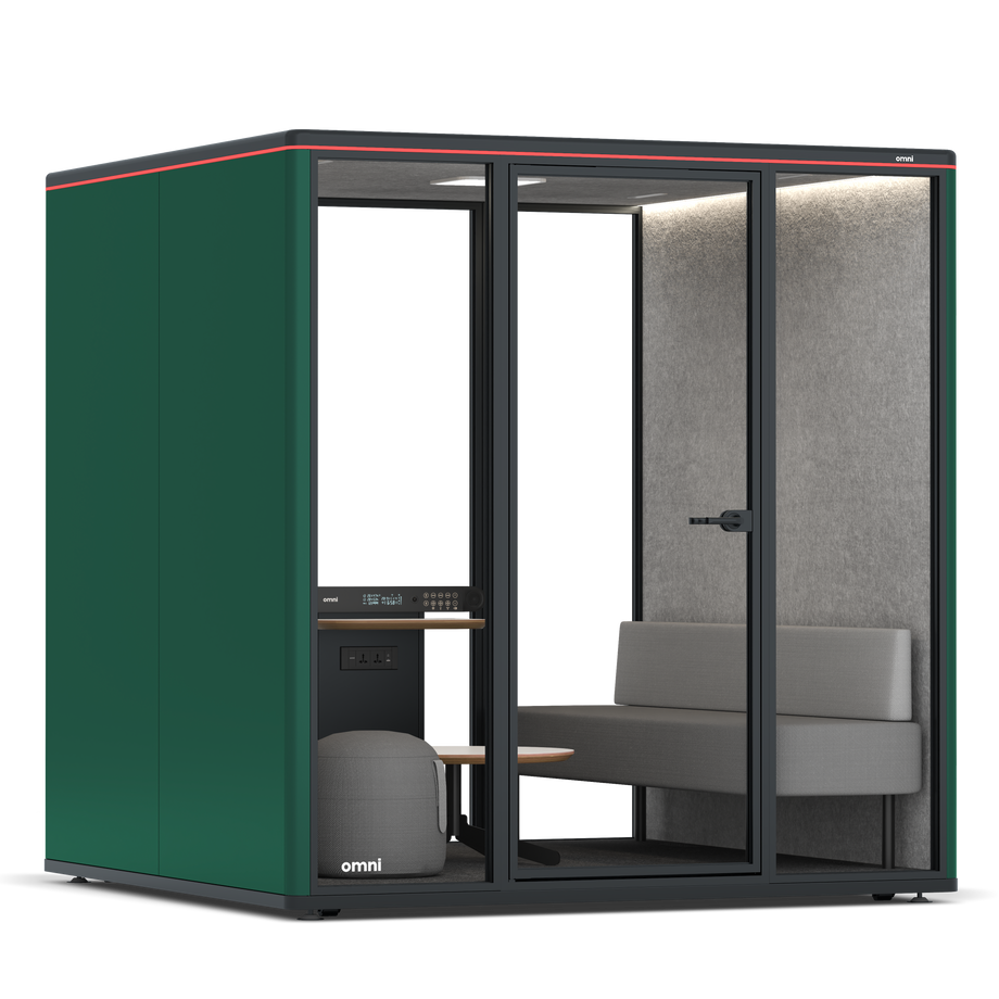 Omni Seis Lounge / RAL Moss Green / #a49f98