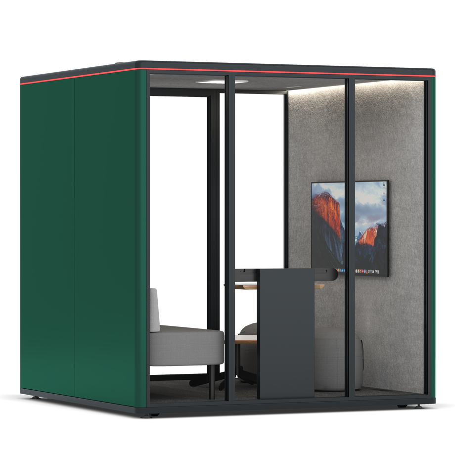 Omni Seis Lounge / RAL Moss Green / #a49f98