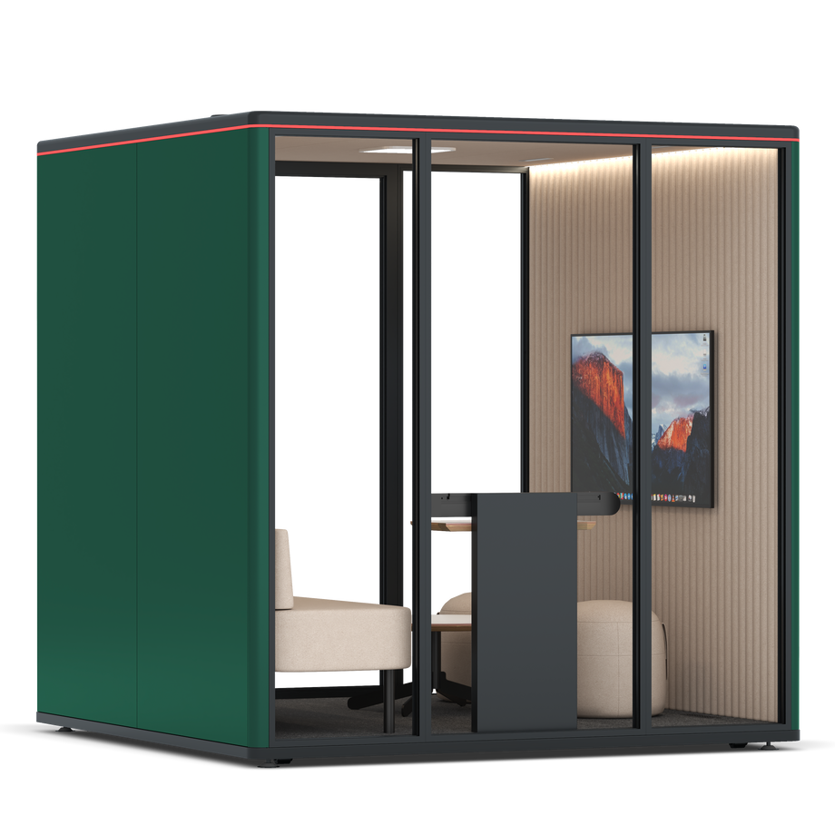 Omni Seis Lounge / RAL Moss Green / #a18e7e