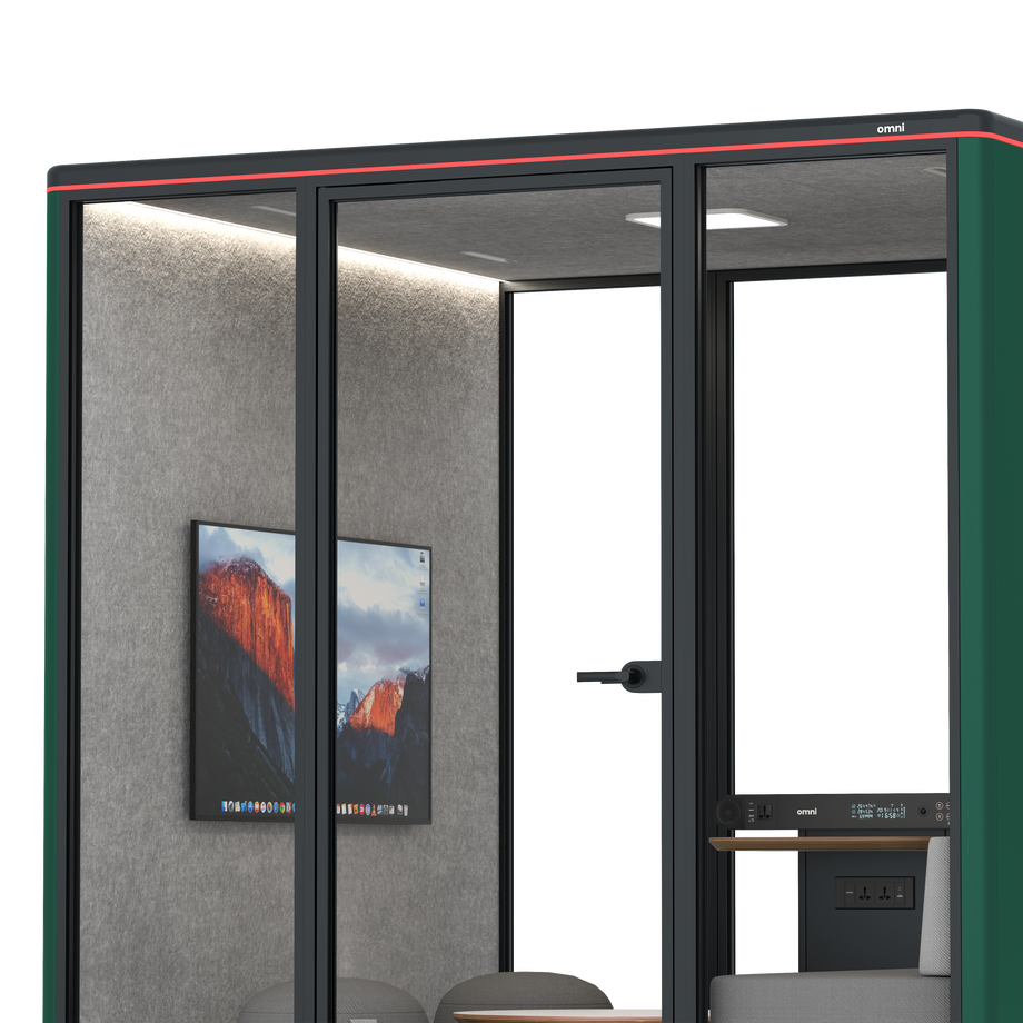 Omni Seis Lounge / RAL Moss Green / #a49f98
