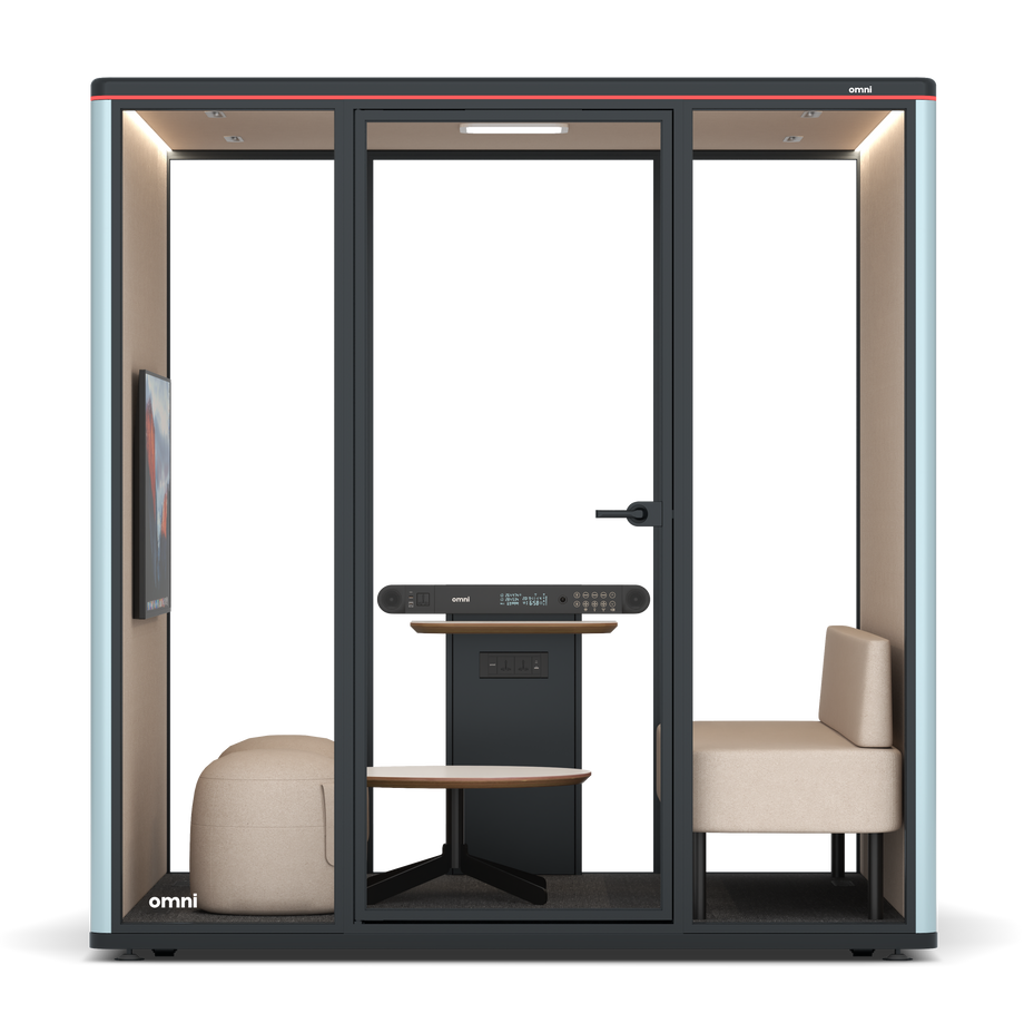 Omni Seis Lounge / RAL Grey Blue / #a18e7e