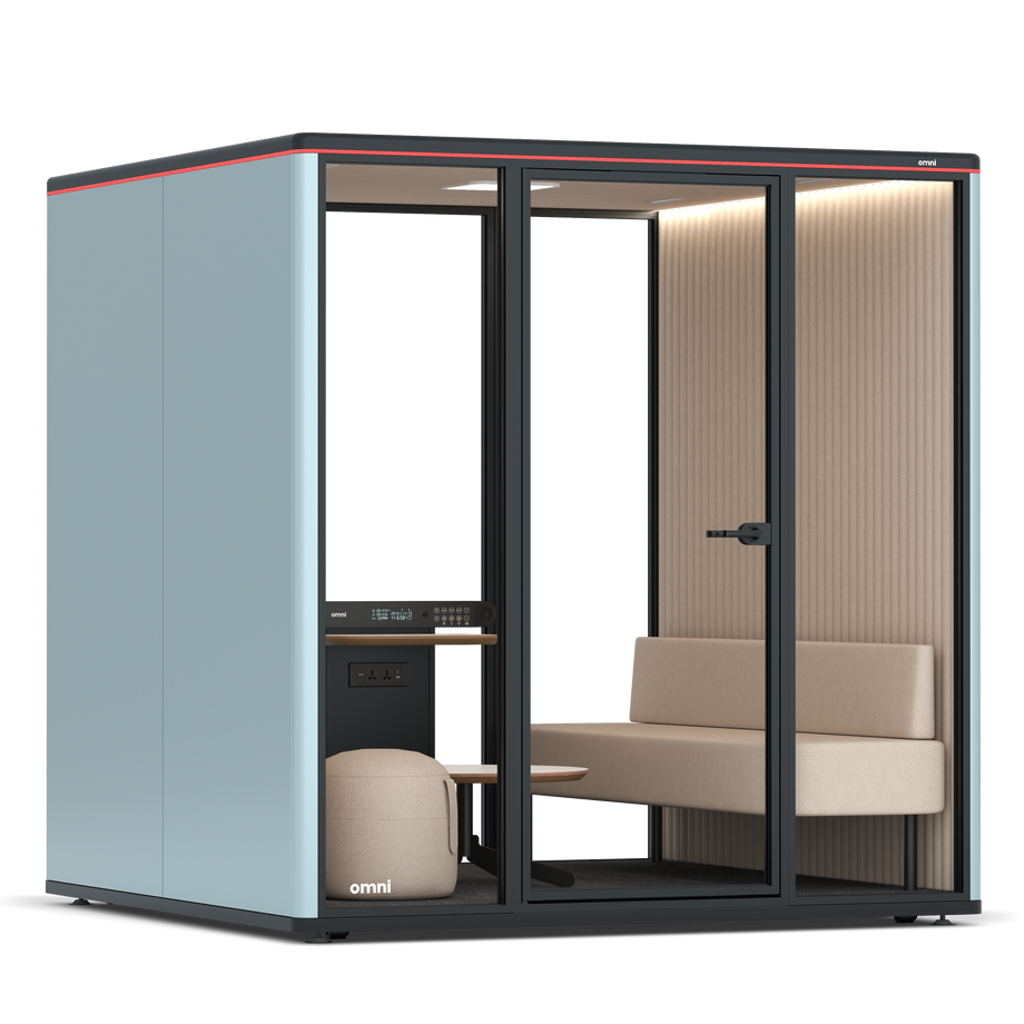 Omni Seis Lounge / RAL Grey Blue / #a18e7e